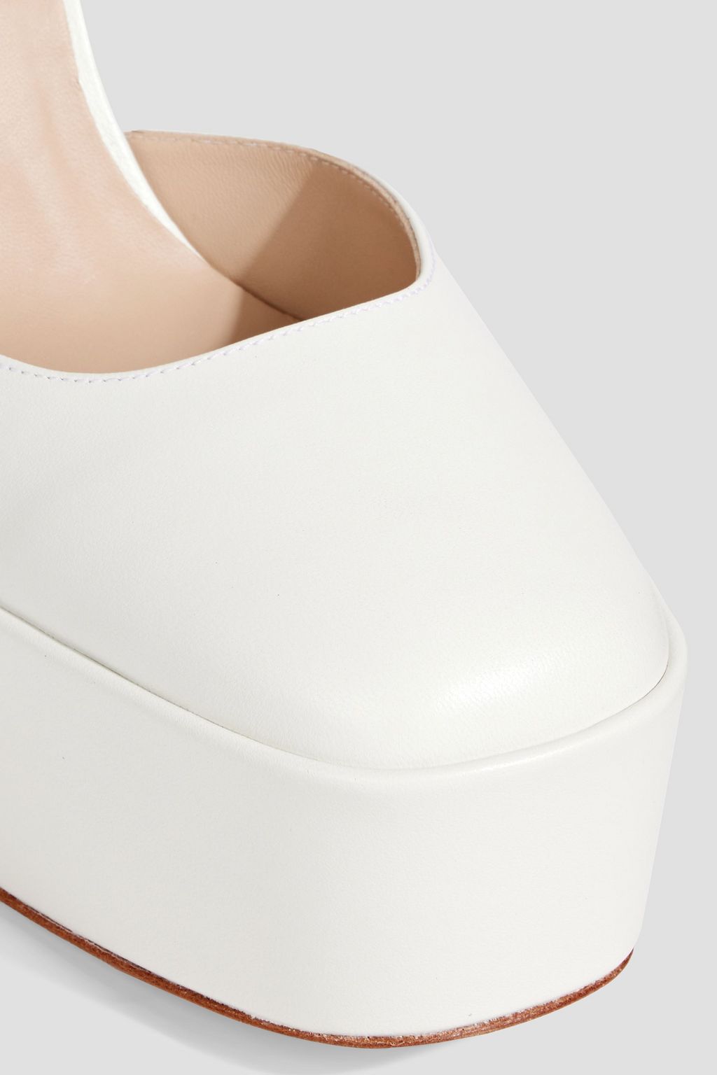 STUART WEITZMAN Skyhi 145 leather platform pumps