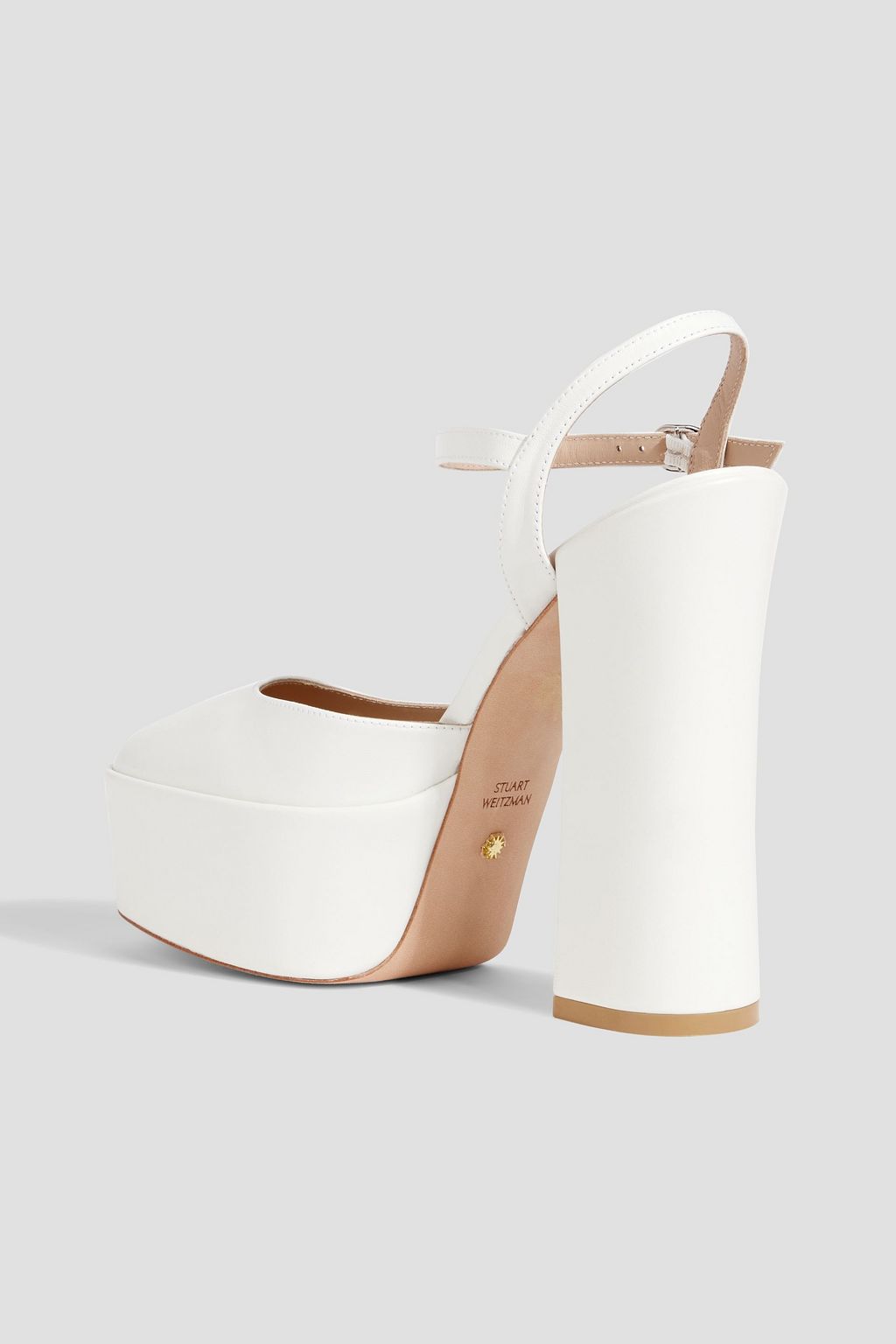 STUART WEITZMAN Skyhi 145 leather platform pumps