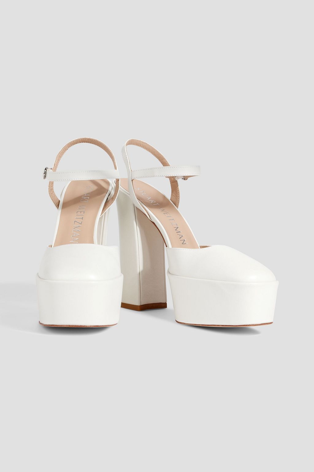 STUART WEITZMAN Skyhi 145 leather platform pumps