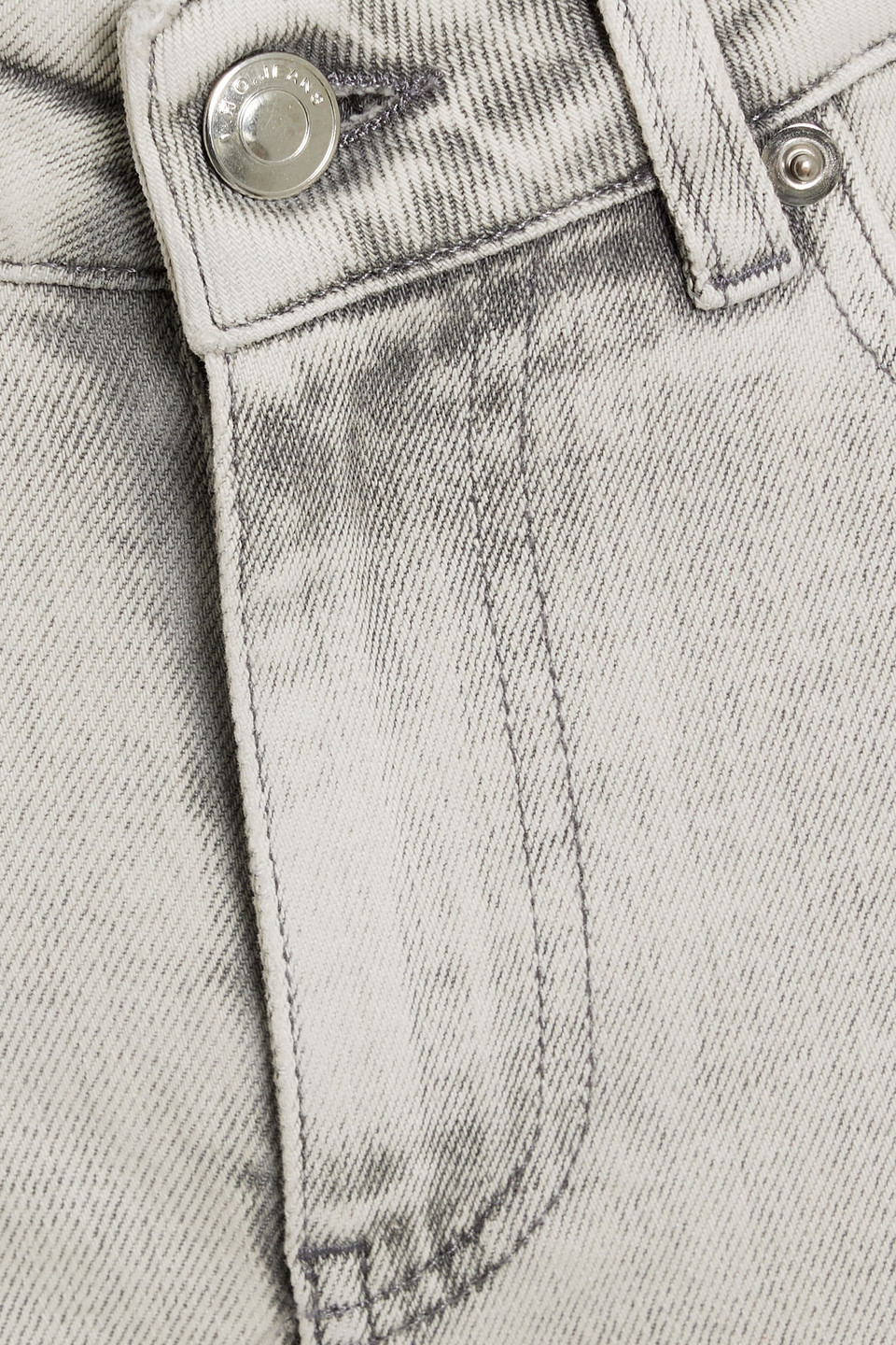 Iro Galloway Faded Mid-rise Skinny Jeans In Light Gray