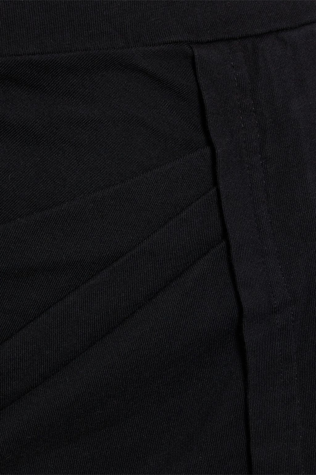 IRO Elory draped cotton-jersey mini skirt