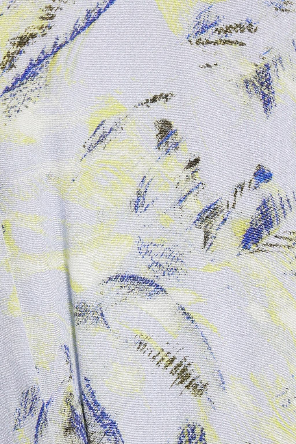 IRO Kadres printed crepe de chine mini dress