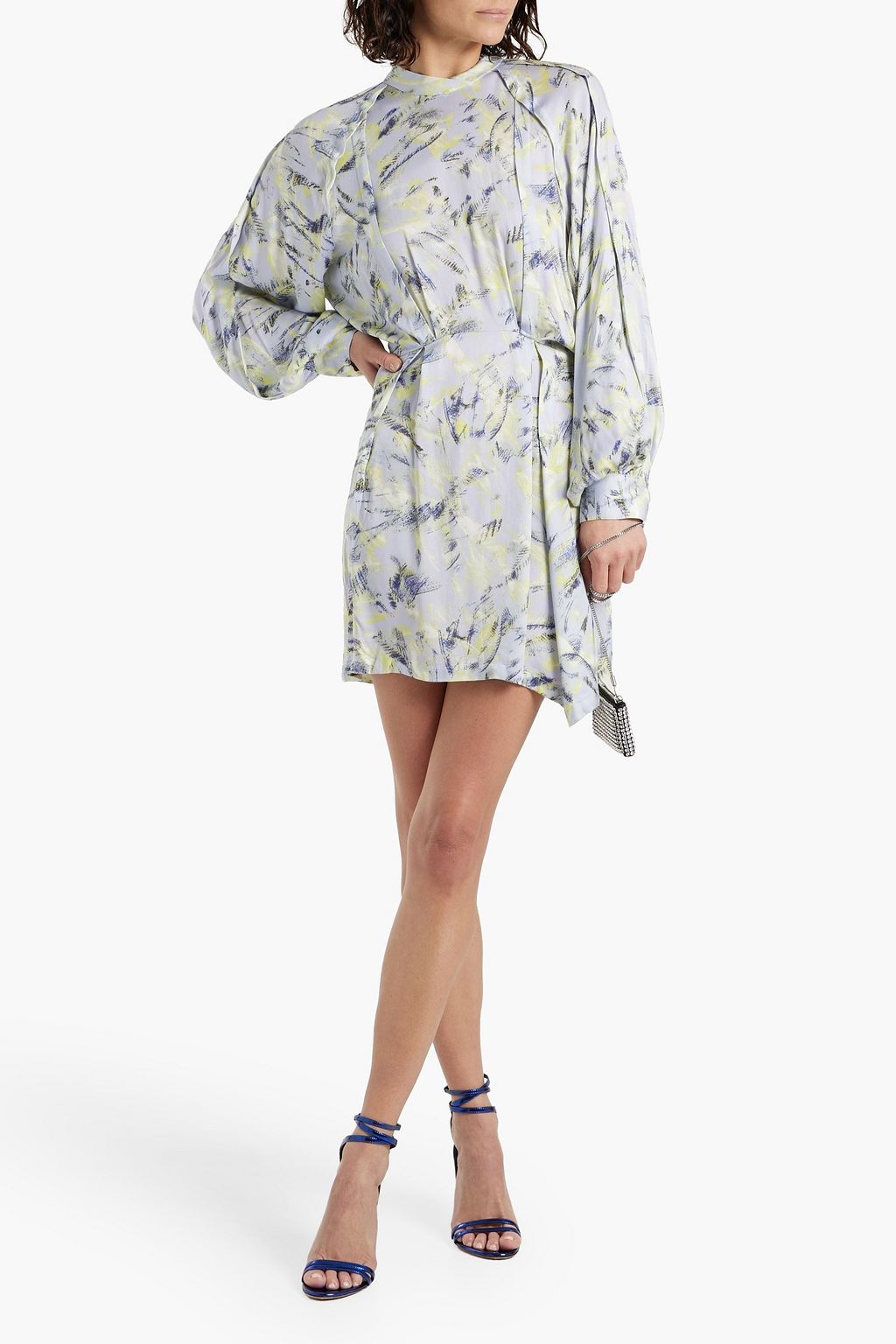 IRO Kadres printed crepe de chine mini dress