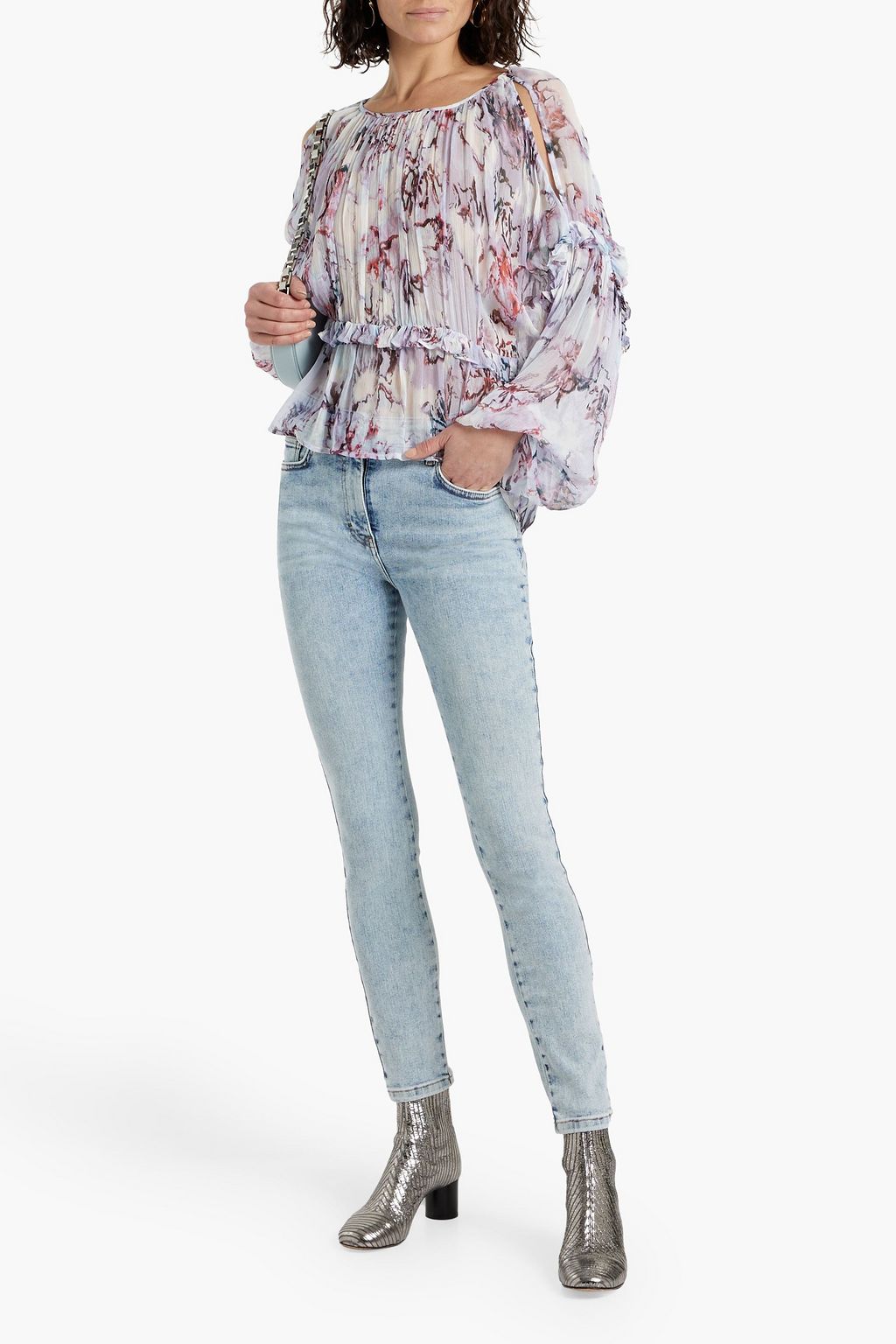 IRO Printed georgette blouse