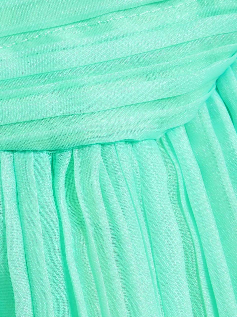 laurier wave plissé-organza mini skirt