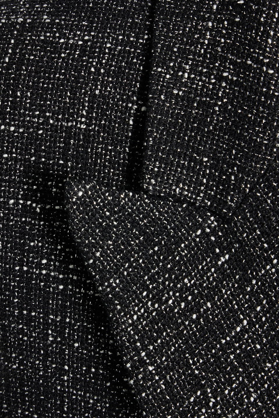 Shop Iro Yaritza Double-breasted Metallic Tweed Blazer In Black