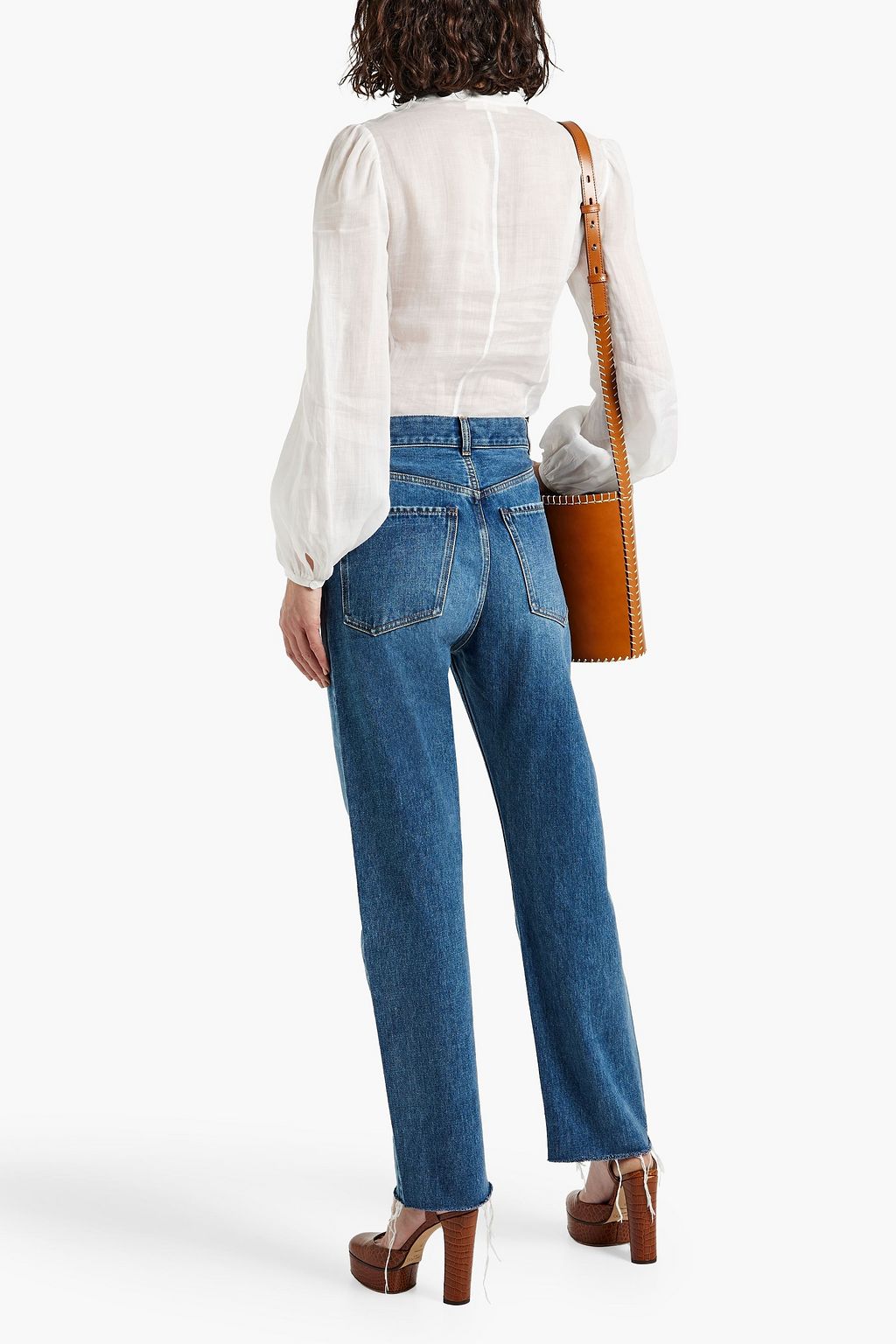 CHLOÉ Ramie-gauze shirt