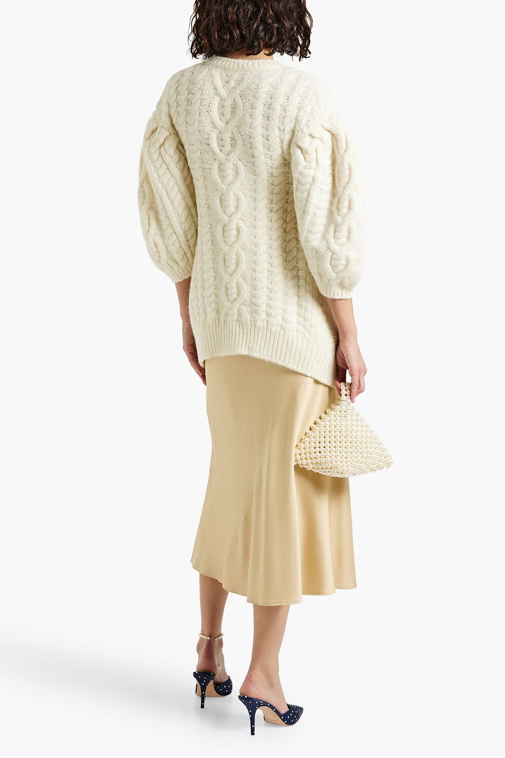 SIMONE ROCHA Cable-knit alpaca-blend sweater