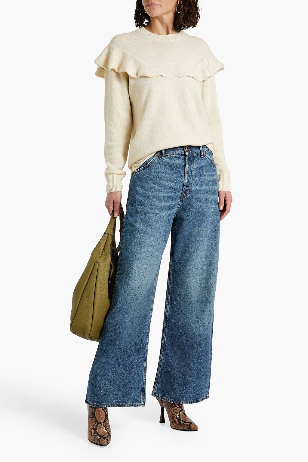 CHLOÉ Ruffled cashmere sweater