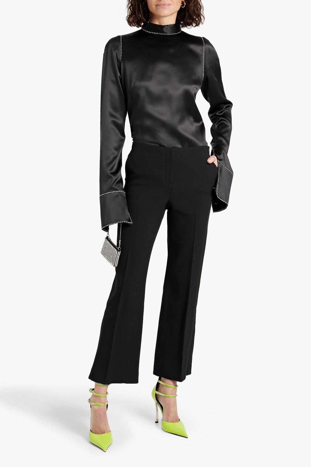VERSACE Crepe flared pants