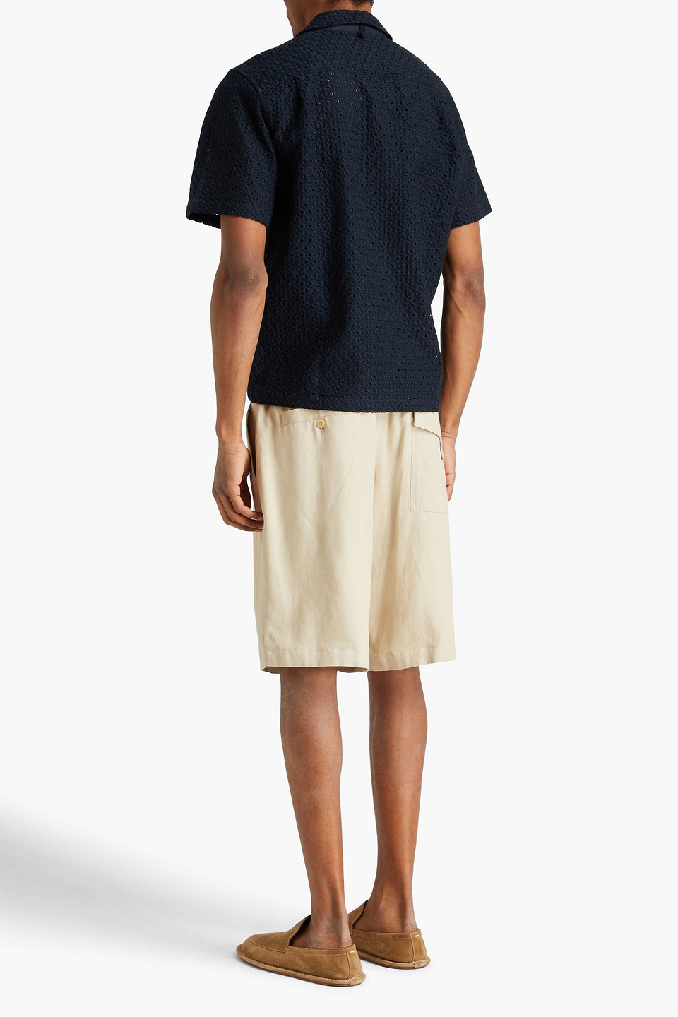 Rag & Bone - Avery Hemd Aus Lyocell Mit Lochstickerei - Blau - L 