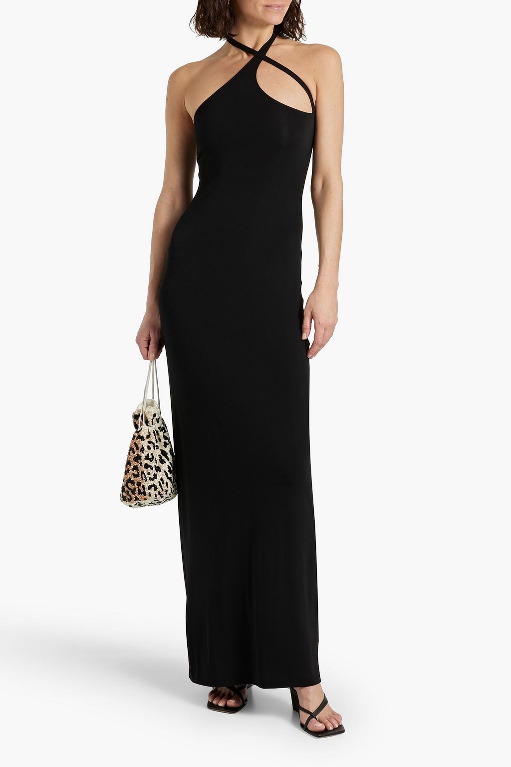 NILI LOTAN Manette cutout jersey maxi dress