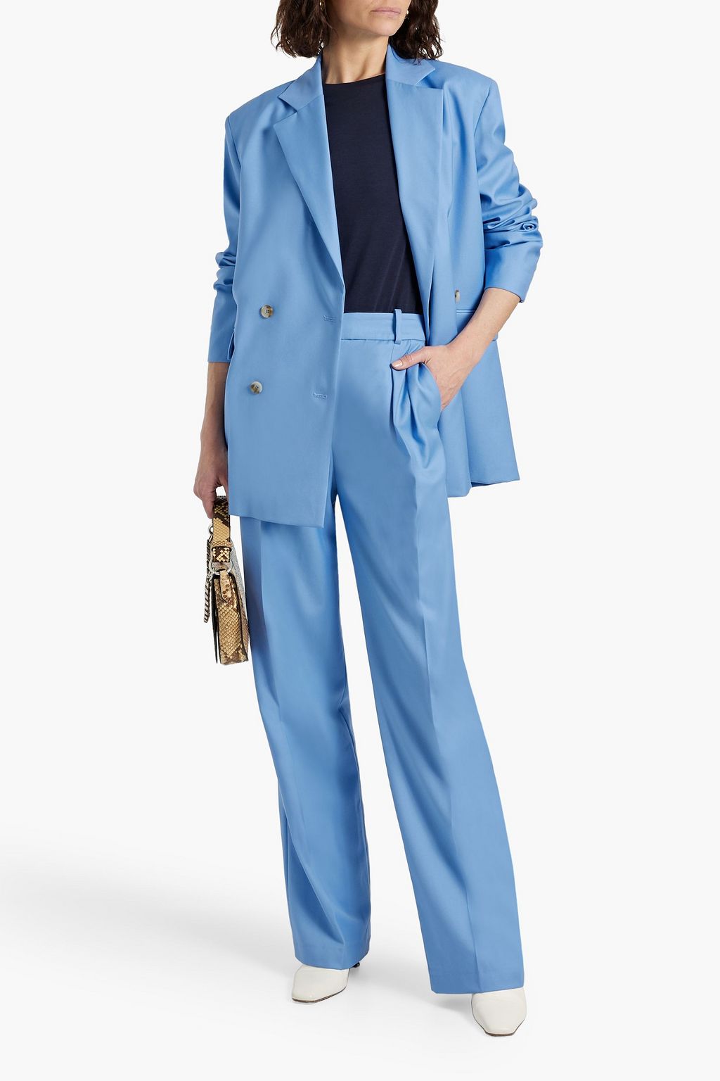 LOULOU STUDIO Donau double-breasted wool-twill blazer