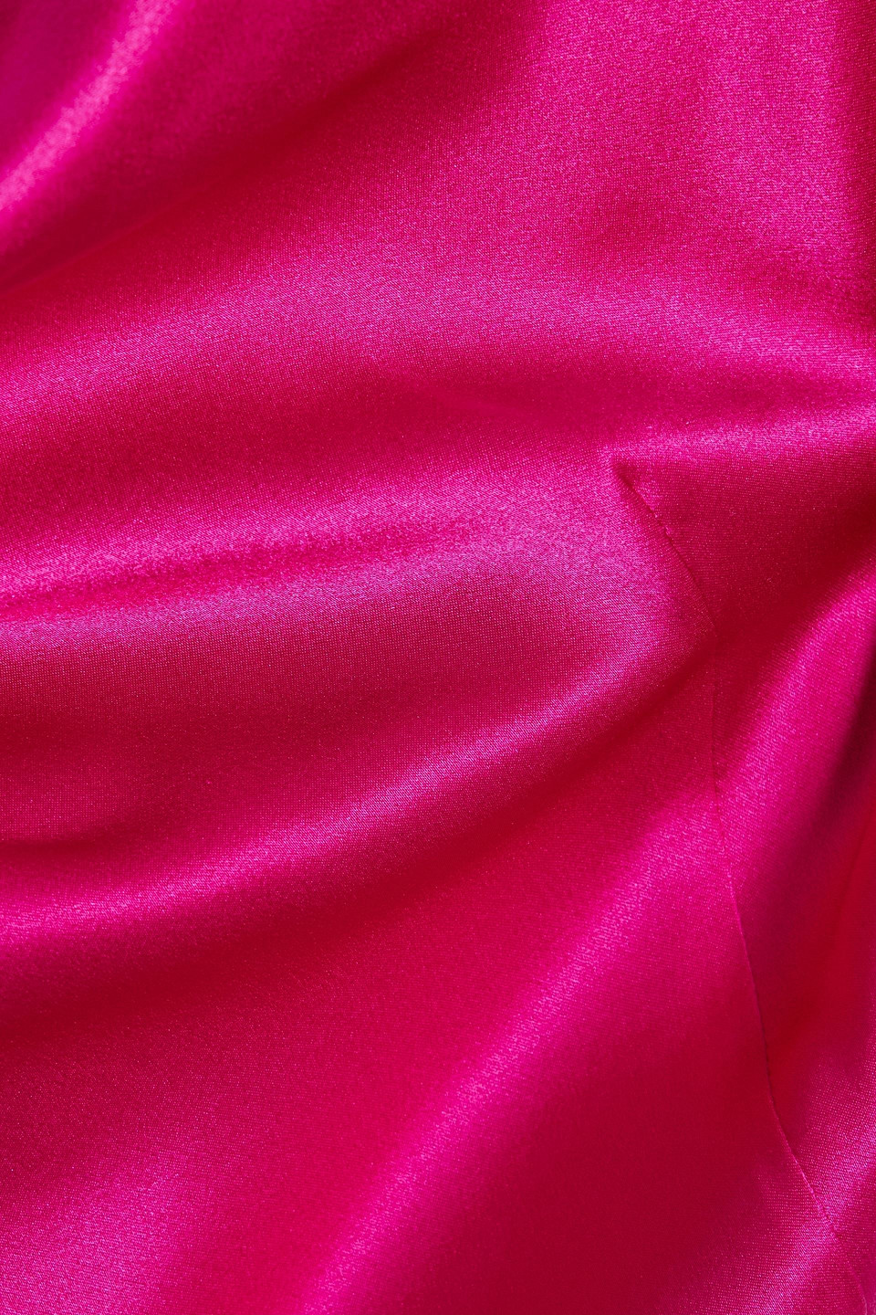 Shop Nicholas Ariel Draped Silk-satin Gown In Fuchsia