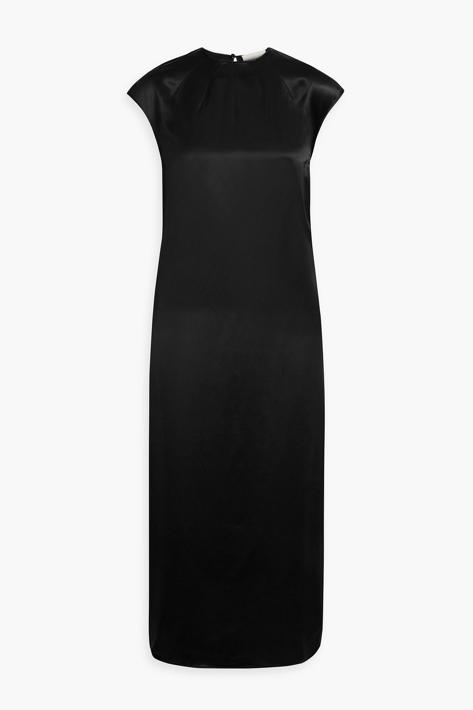 Loulou Studio Dola Silk-satin Midi Dress In Black