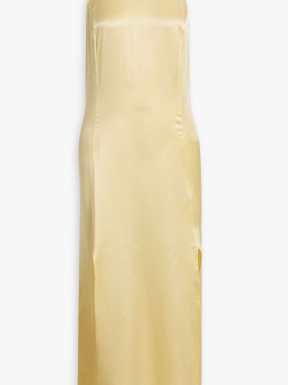 dola silk-satin midi dress