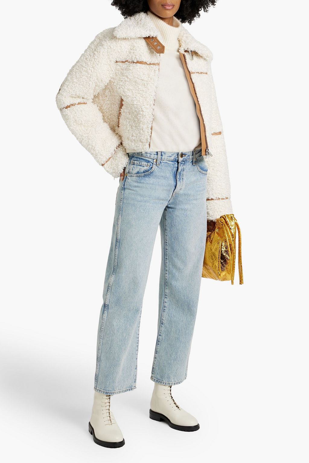 SIMKHAI Trianna faux shearling jacket