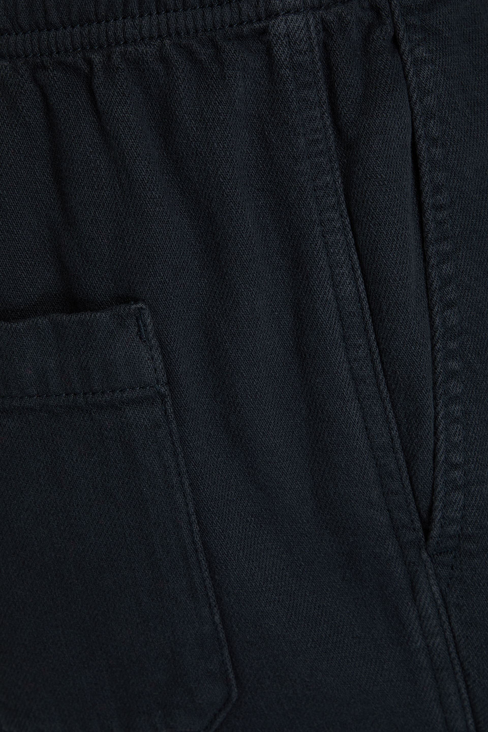Frame Cotton Drawstring Pants In Navy