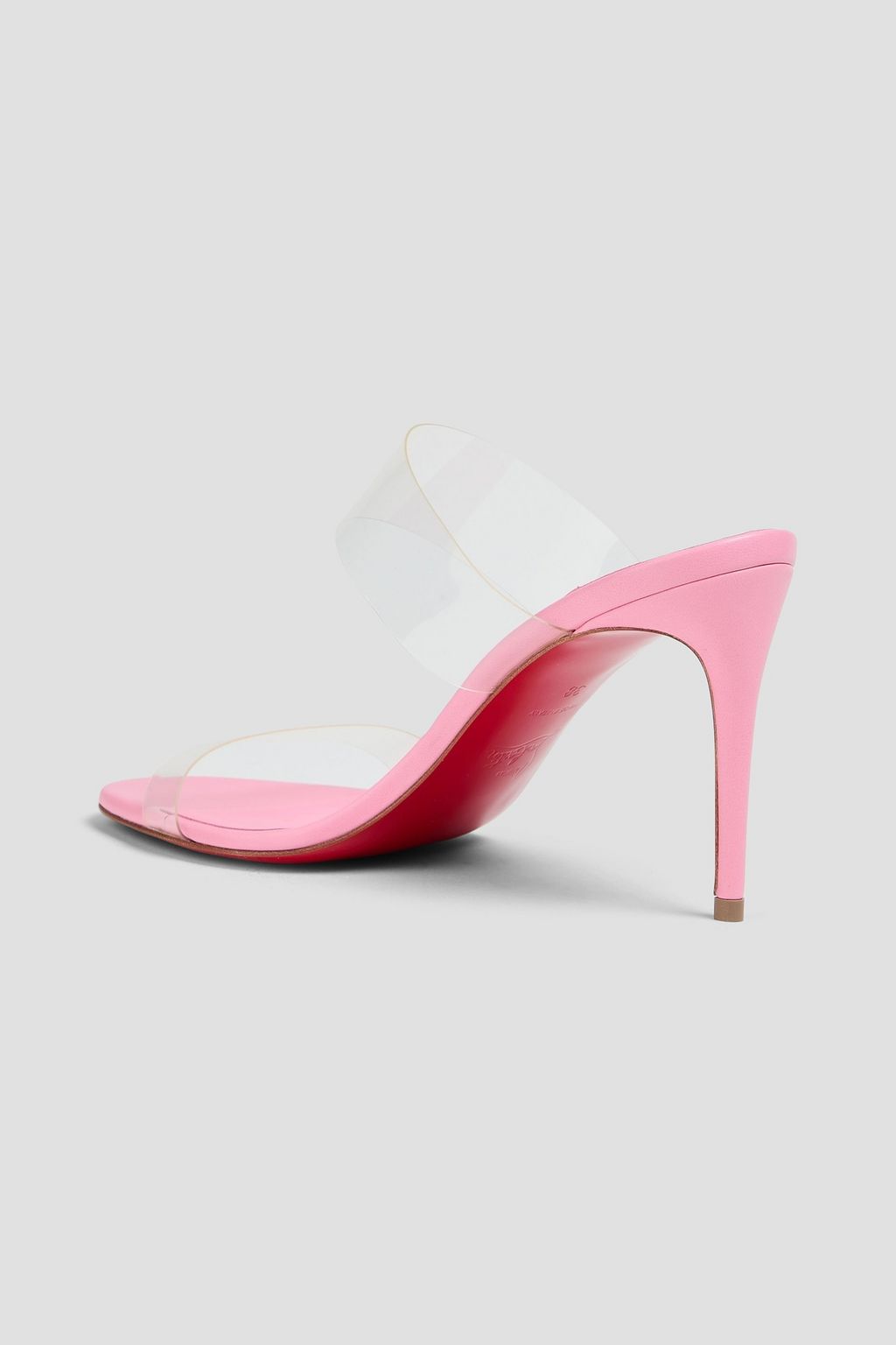 CHRISTIAN LOUBOUTIN Just Nothing 85 PVC and leather sandals