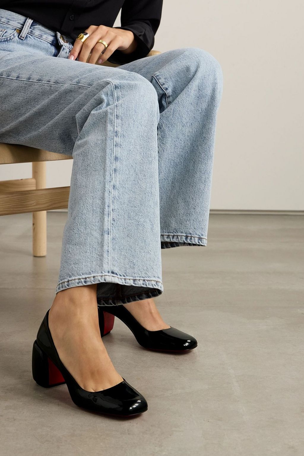 CHRISTIAN LOUBOUTIN Minny 70 patent-leather pumps