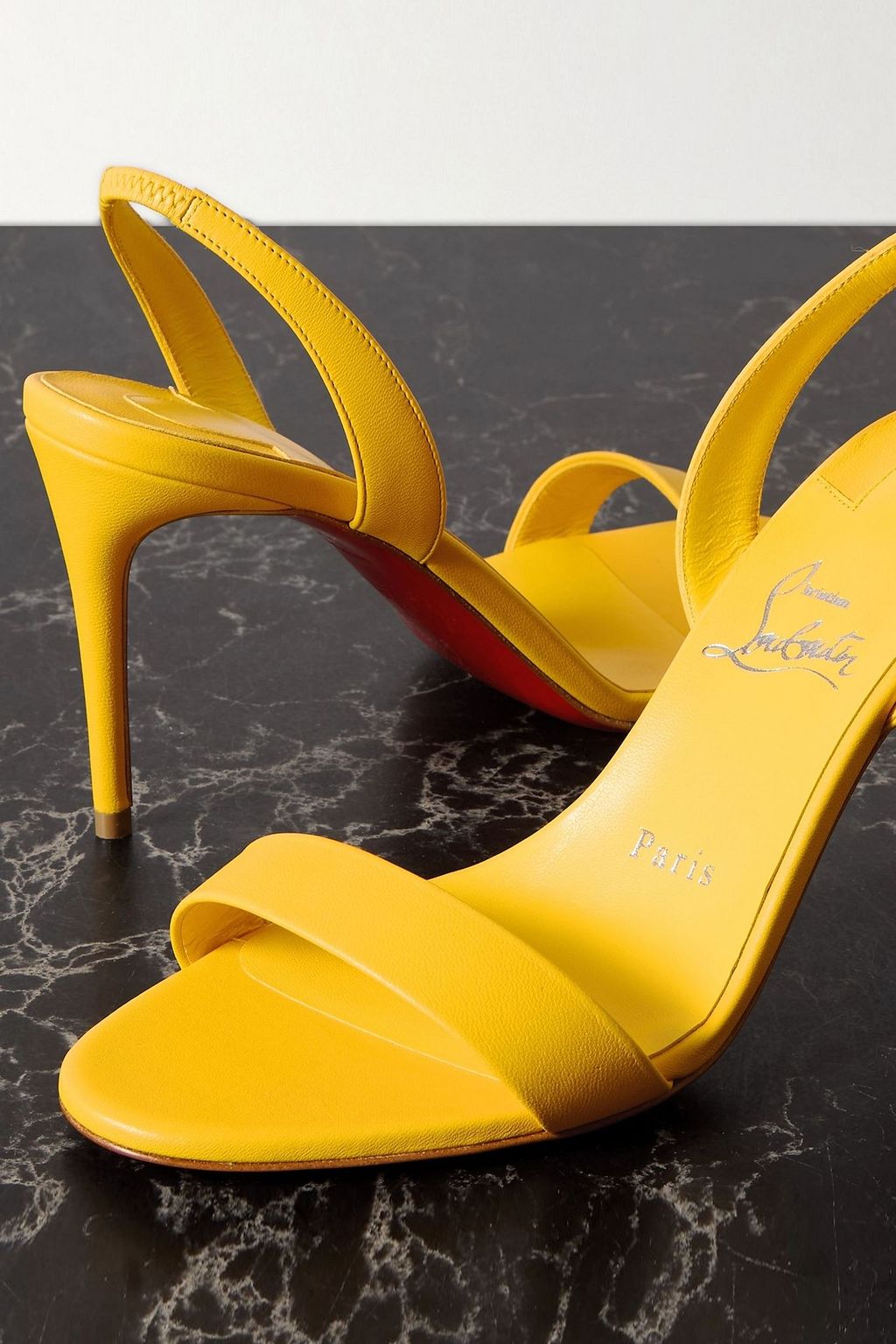 CHRISTIAN LOUBOUTIN O Marylin 85 leather slingback sandals