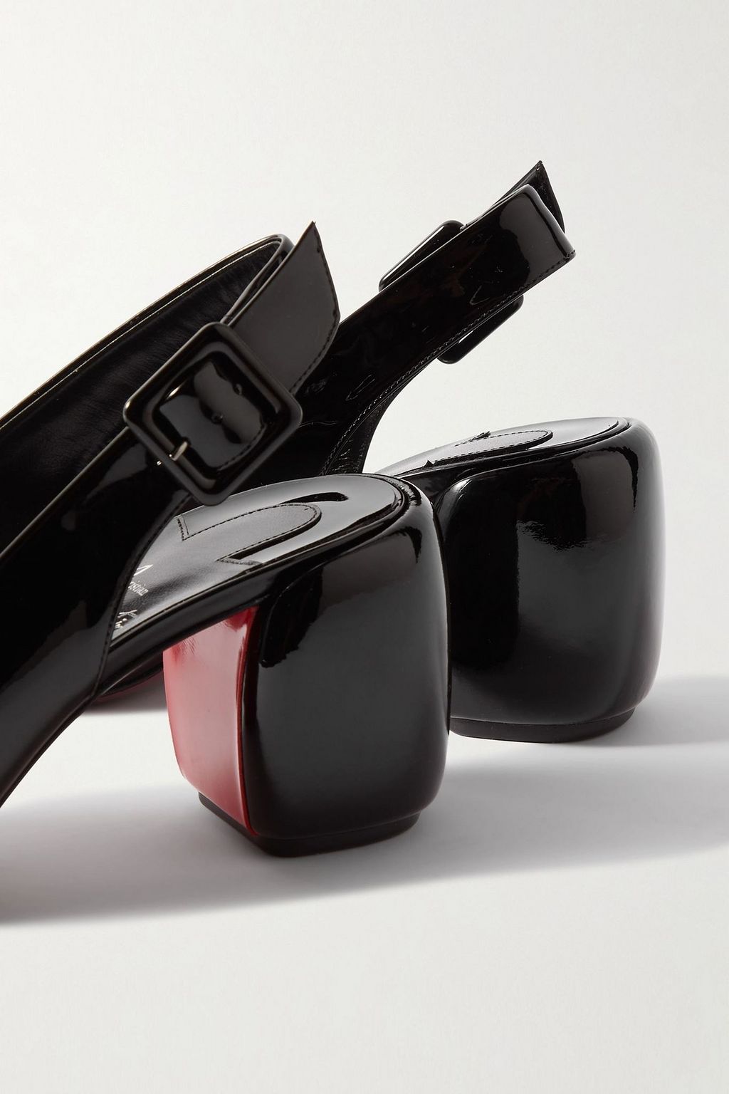 CHRISTIAN LOUBOUTIN Minny Sling 70 patent-leather slingback pumps