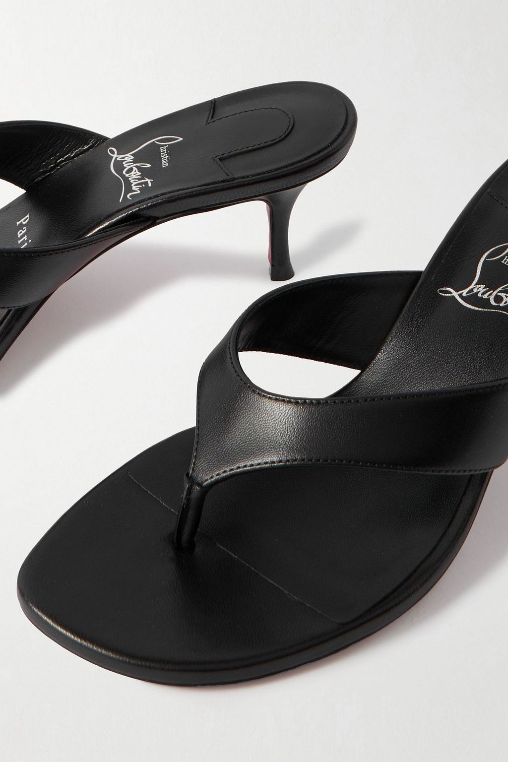 CHRISTIAN LOUBOUTIN Raratonga 55 leather mules