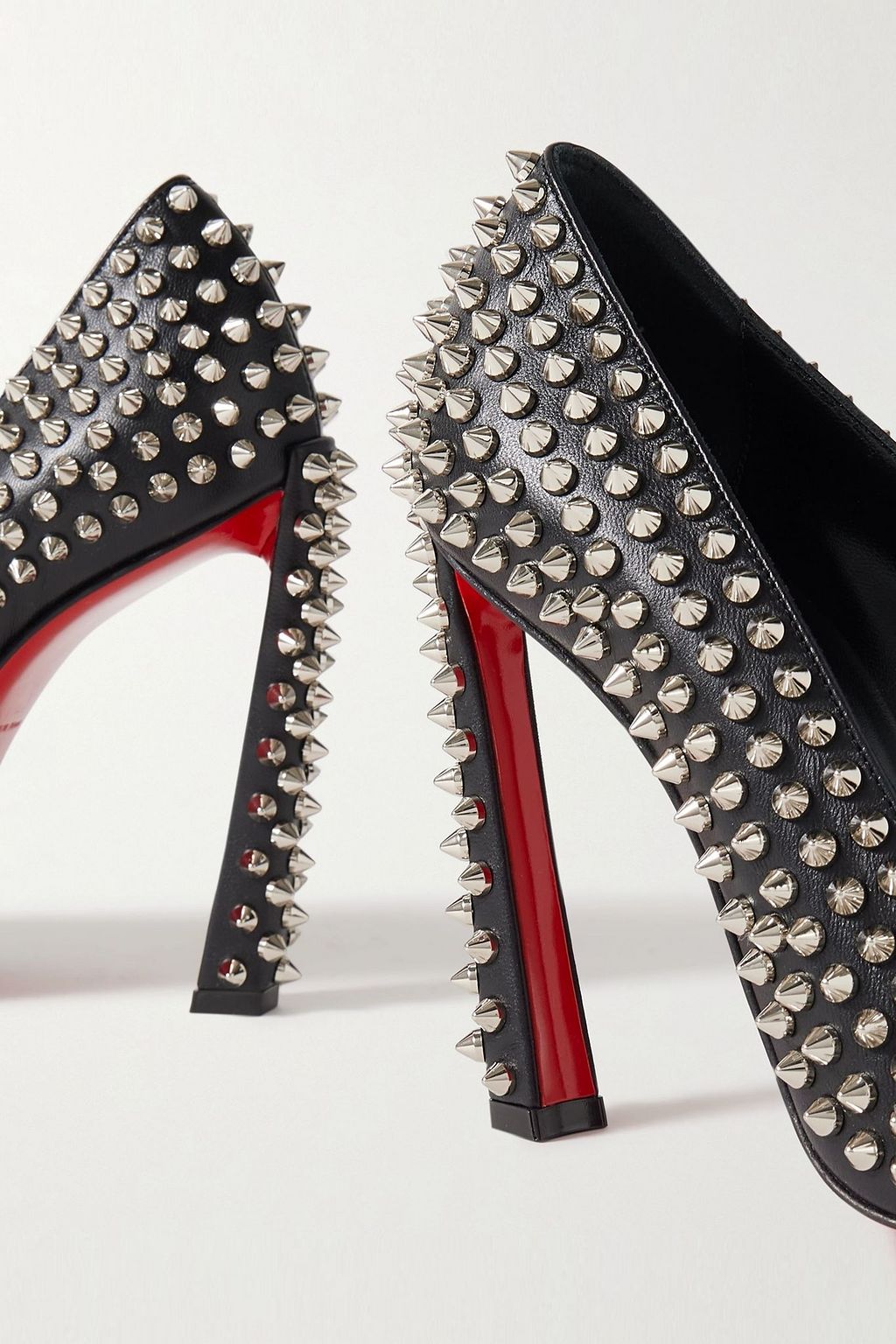 CHRISTIAN LOUBOUTIN Condora 100 spiked leather pumps