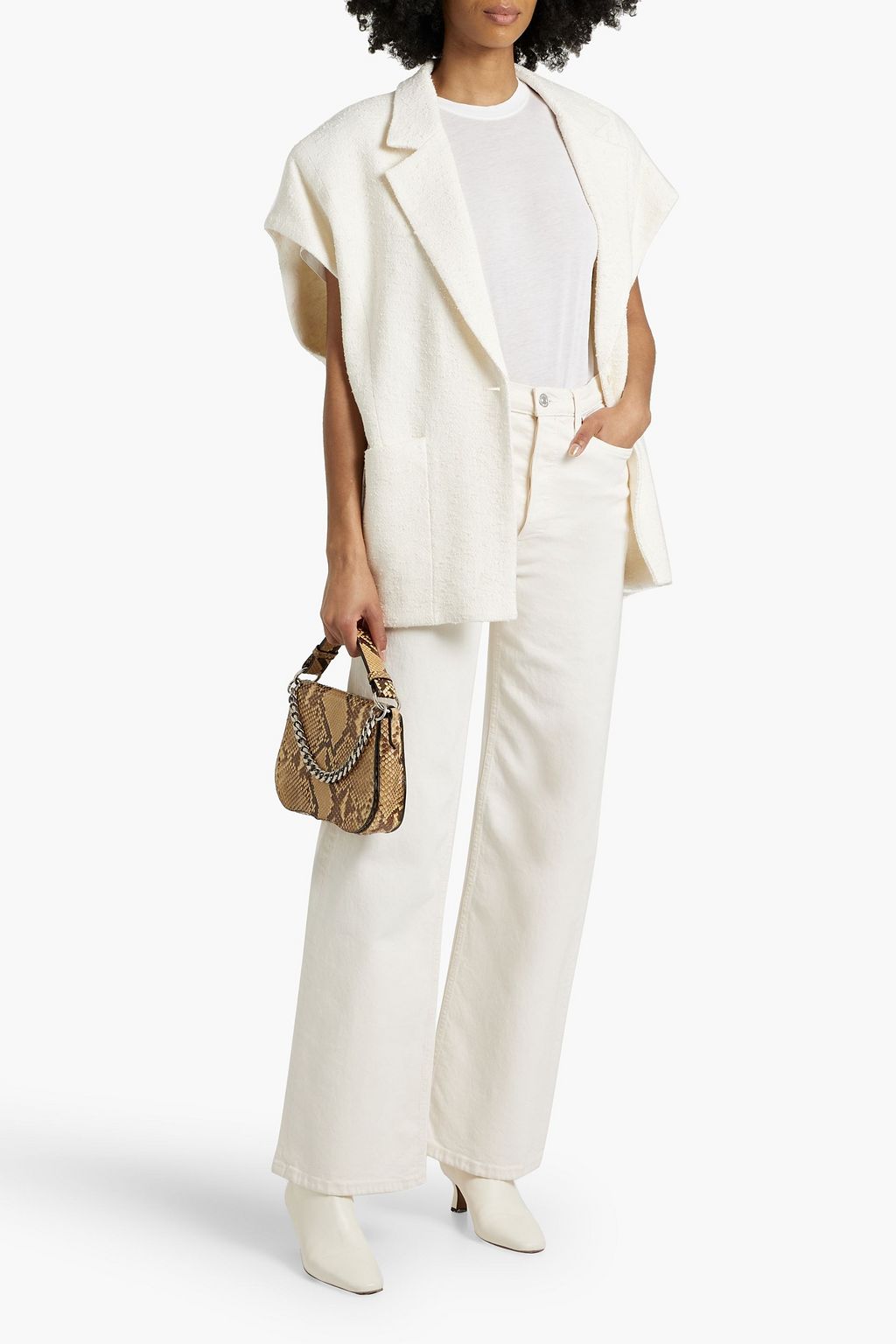IRO Uvani linen-blend tweed jacket