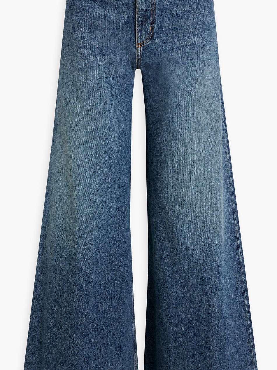 high-rise wide-leg jeans