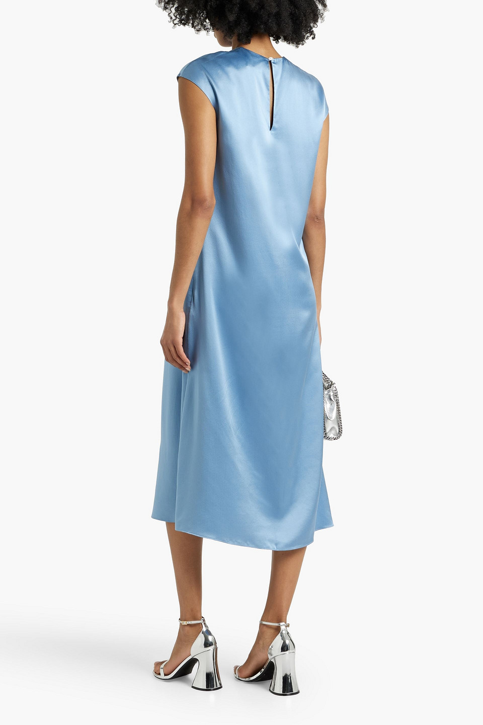 LOULOU STUDIO DOLA SILK-SATIN MIDI DRESS