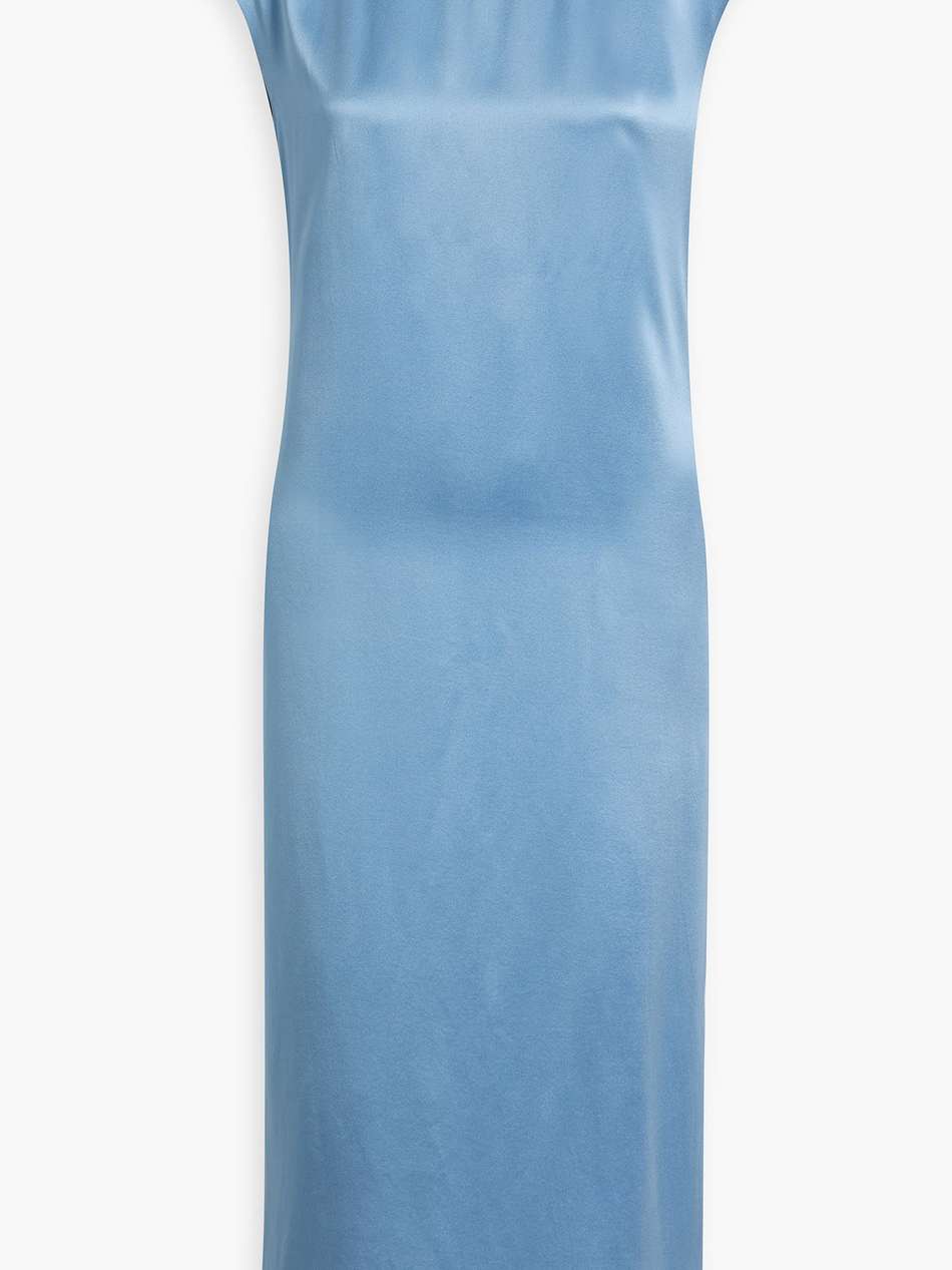 dola silk-satin midi dress