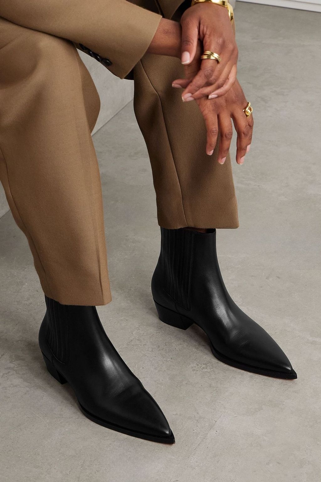 CHRISTIAN LOUBOUTIN Cheliviss 35 leather Chelsea boots