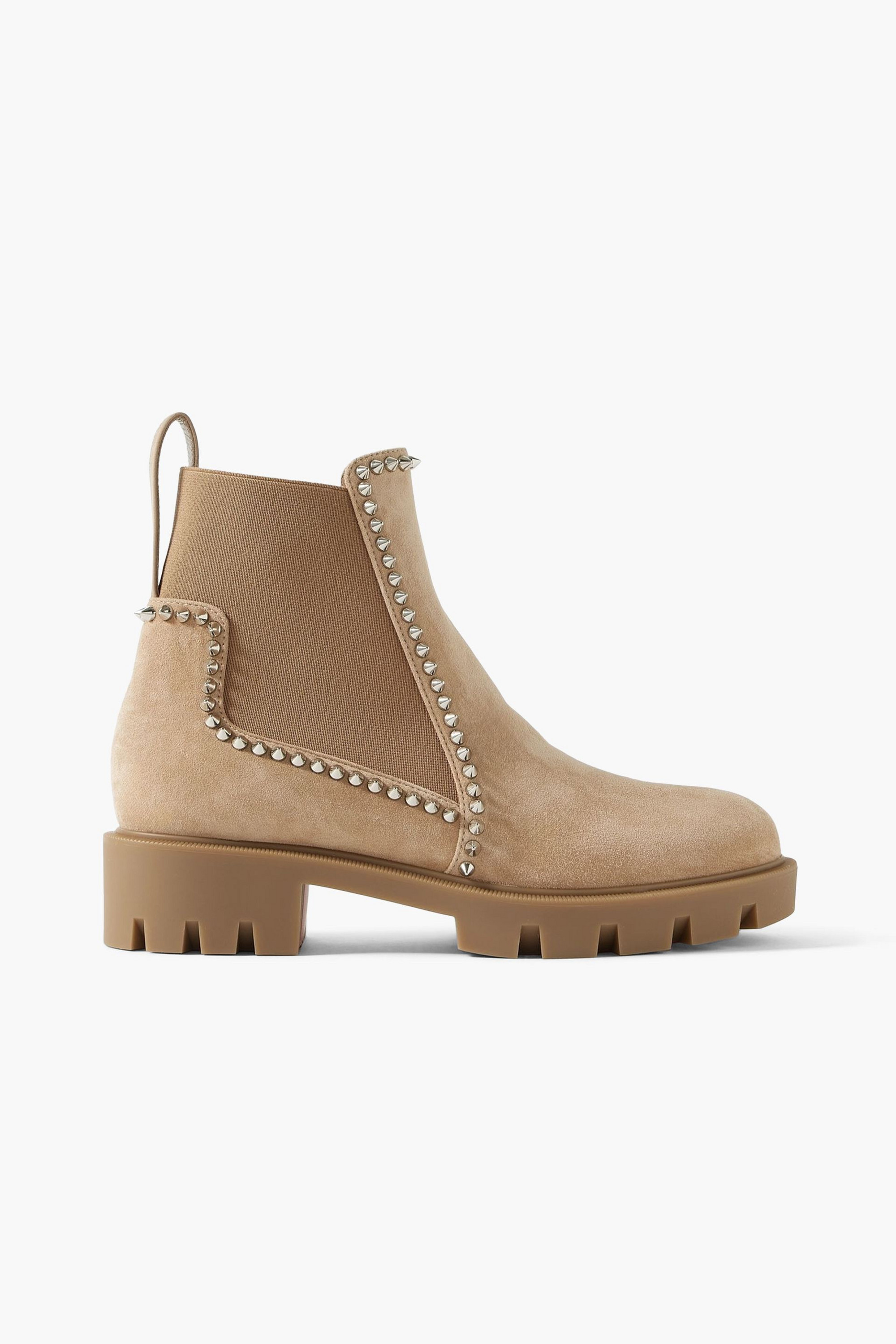 CHRISTIAN LOUBOUTIN Out Lina 40 spiked suede Chelsea boots