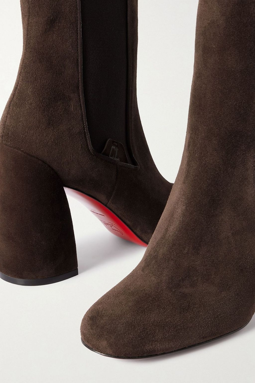 CHRISTIAN LOUBOUTIN Turelastic 85 suede Chelsea boots