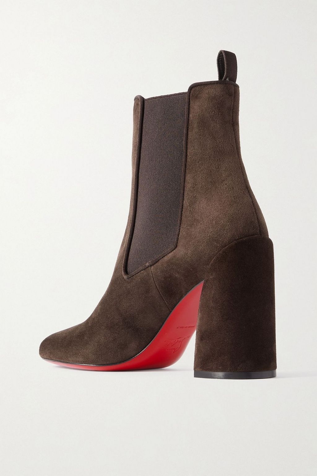 CHRISTIAN LOUBOUTIN Turelastic 85 suede Chelsea boots
