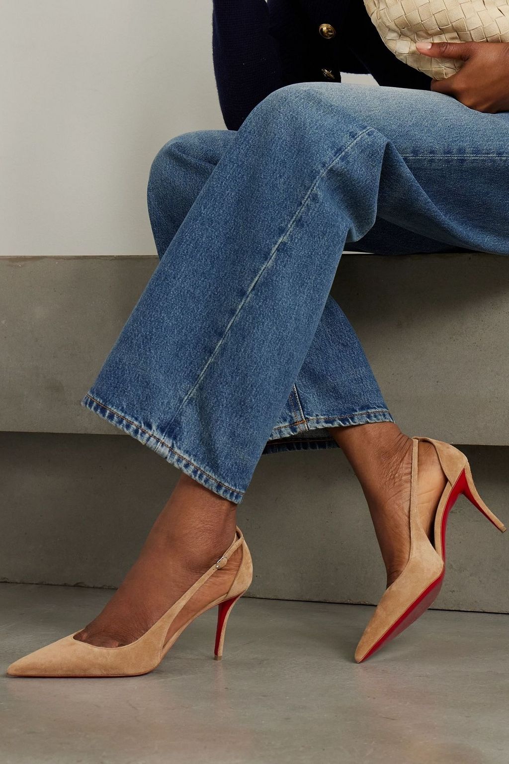CHRISTIAN LOUBOUTIN Apostrophatoric 80 suede pumps