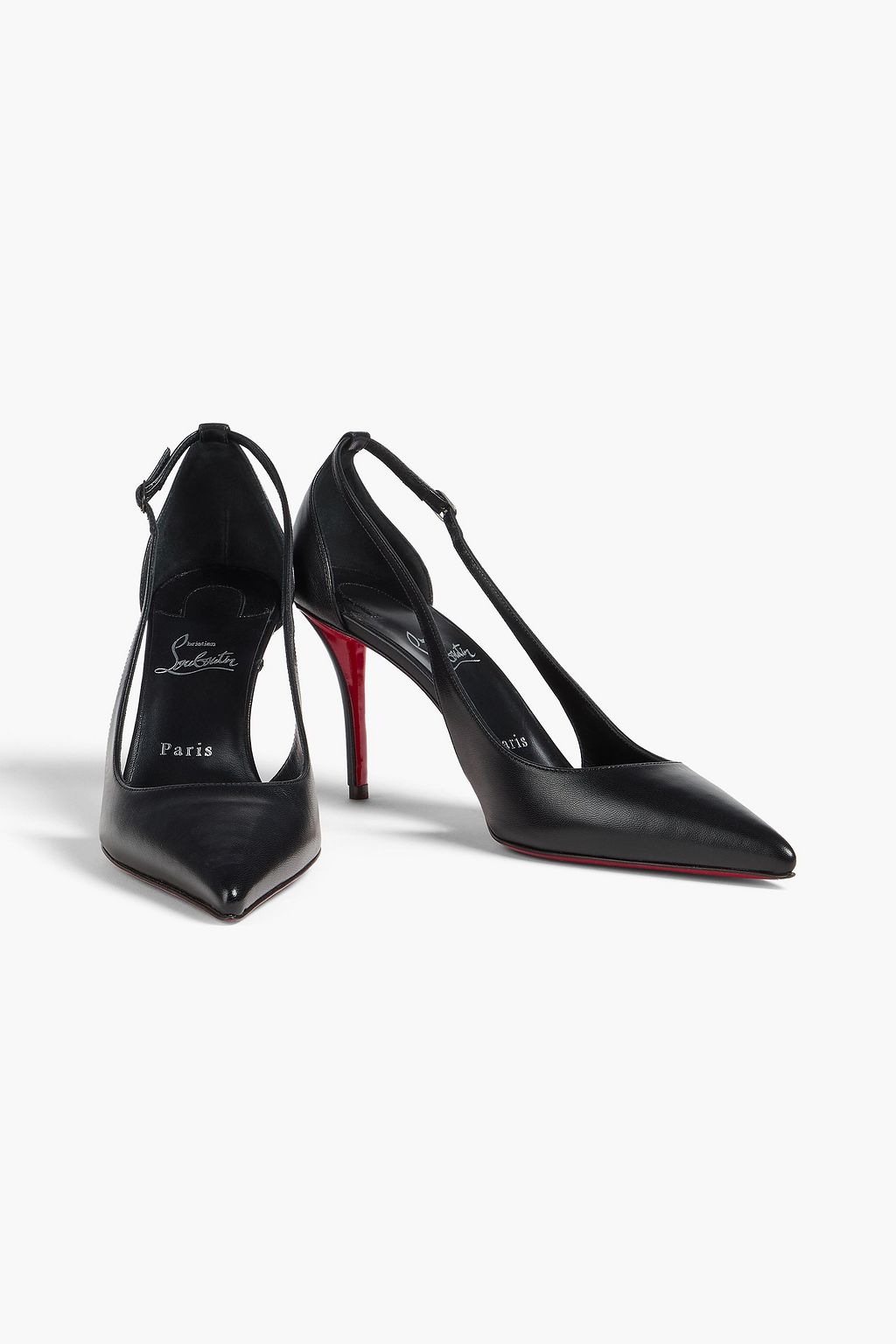 CHRISTIAN LOUBOUTIN Apostrophatoric 80 cutout leather pumps
