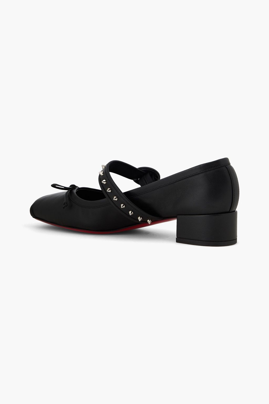 CHRISTIAN LOUBOUTIN Mamastrapita spiked leather Mary Jane pumps