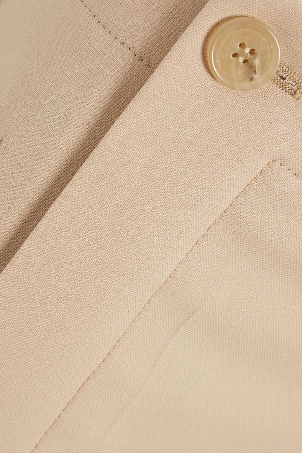 CHLOÉ Cropped wool-blend flared pants