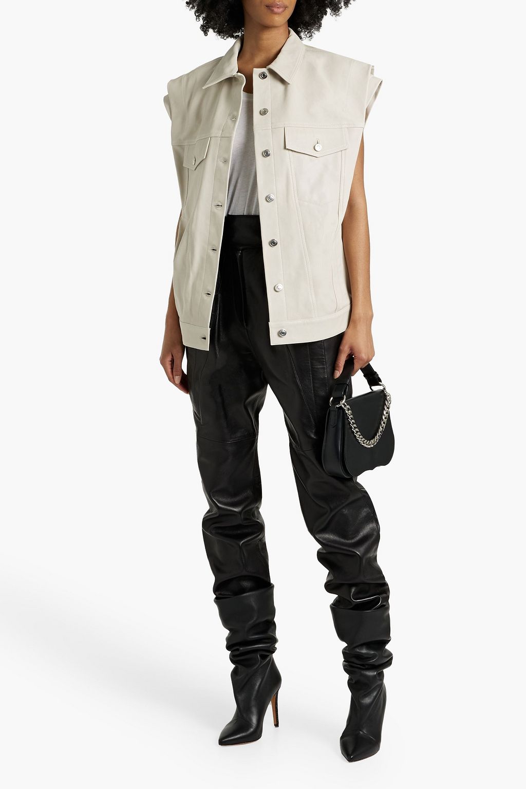 IRO Nyl leather vest