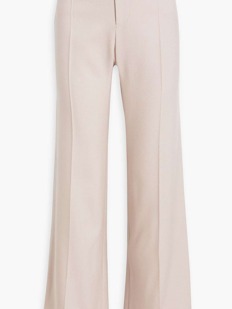 wool, silk and cashmere-blend flared pants