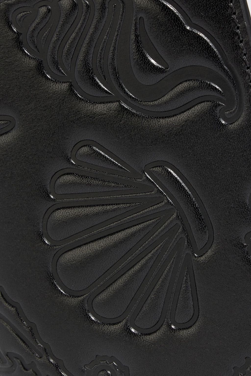 THOM BROWNE Embossed leather wallet