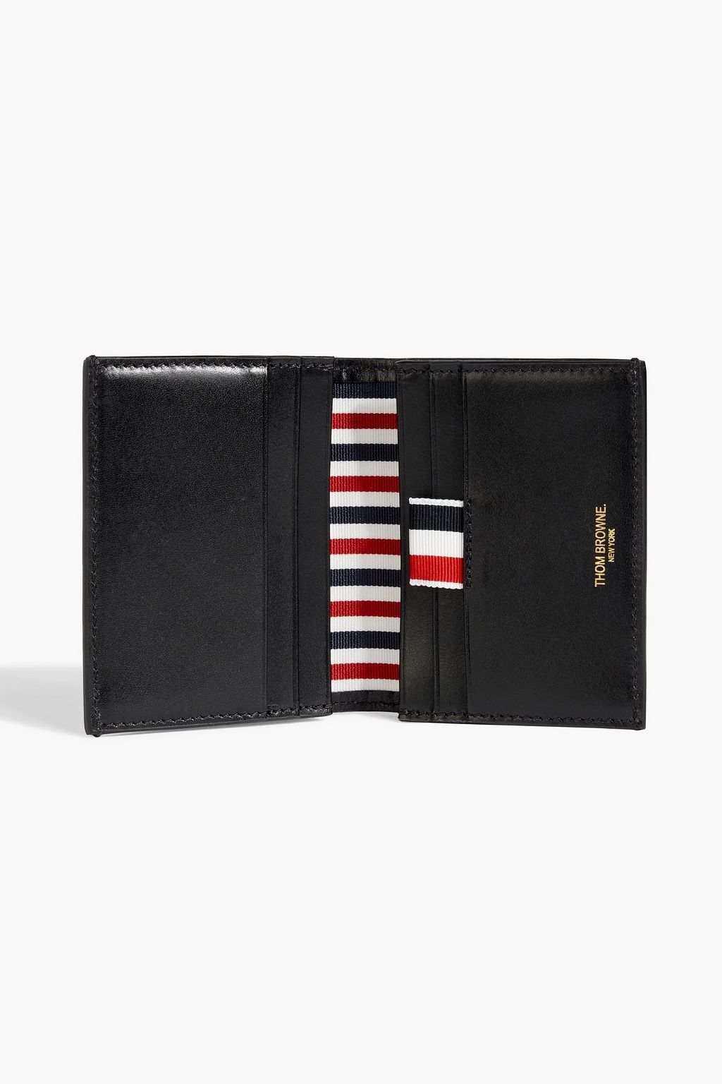 THOM BROWNE Embossed leather wallet