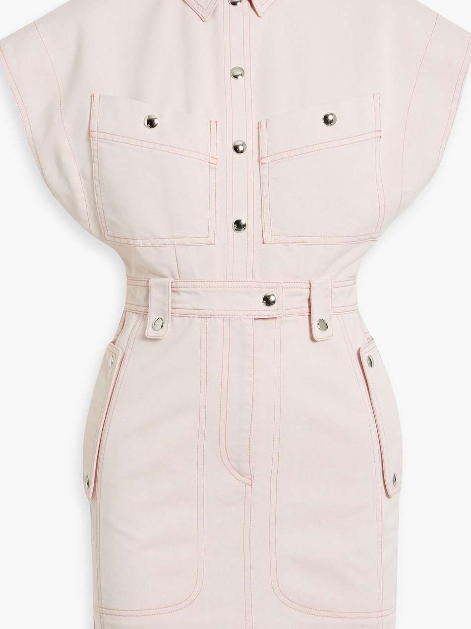 rubarb denim mini dress
