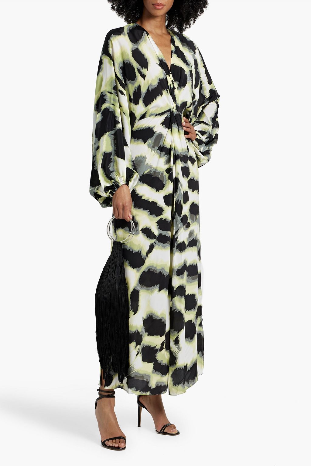DIANE VON FURSTENBERG Kason tie-dyed crepe de chine maxi dress
