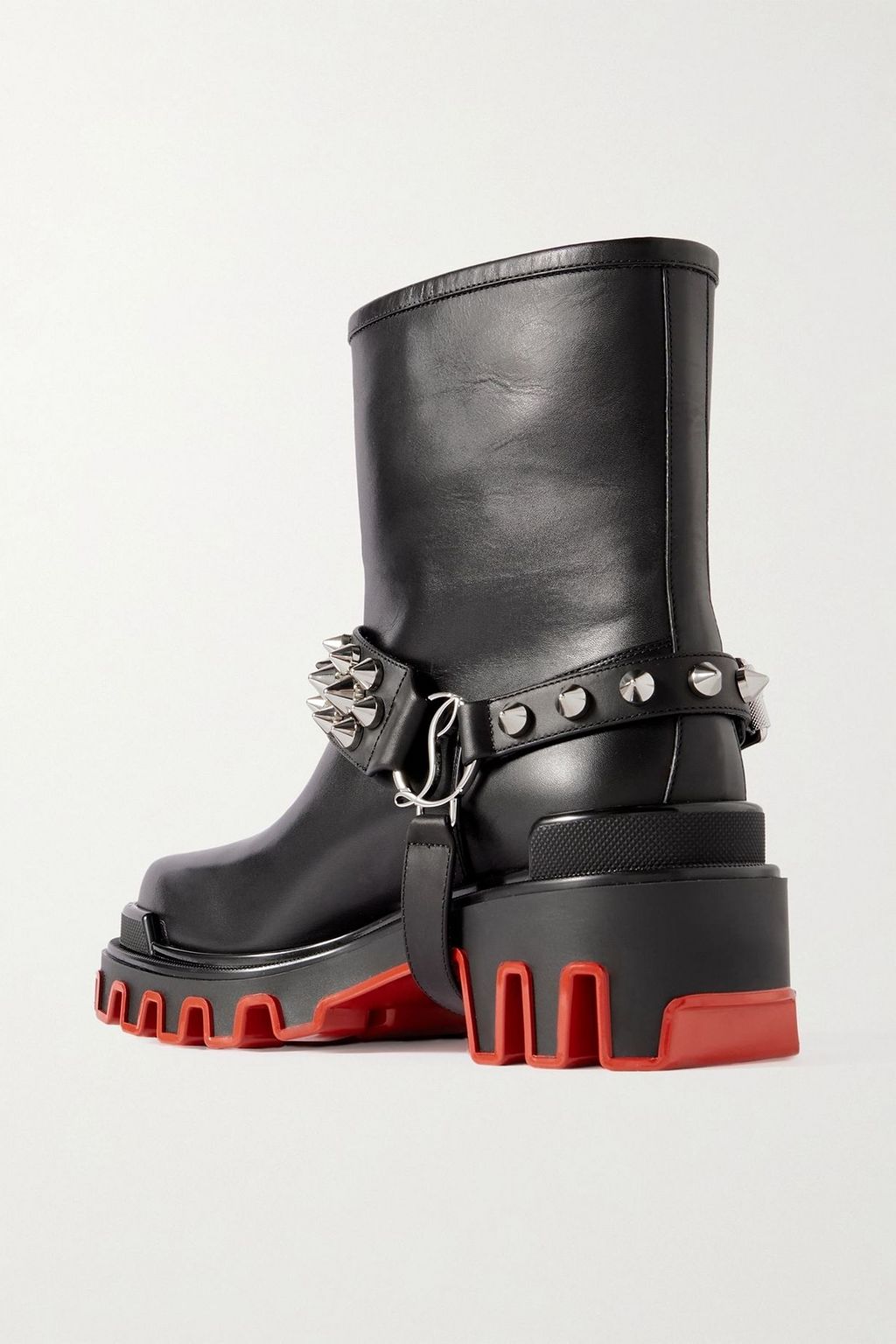 CHRISTIAN LOUBOUTIN Dune Bike studded leather ankle boots