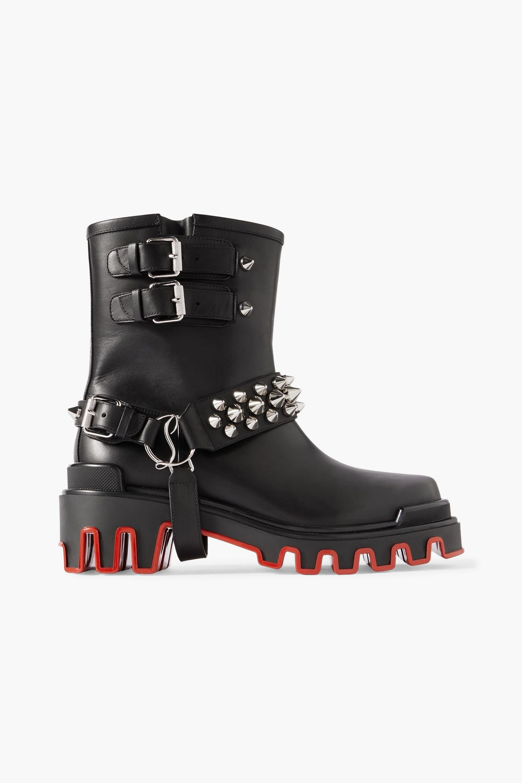 CHRISTIAN LOUBOUTIN Dune Bike studded leather ankle boots