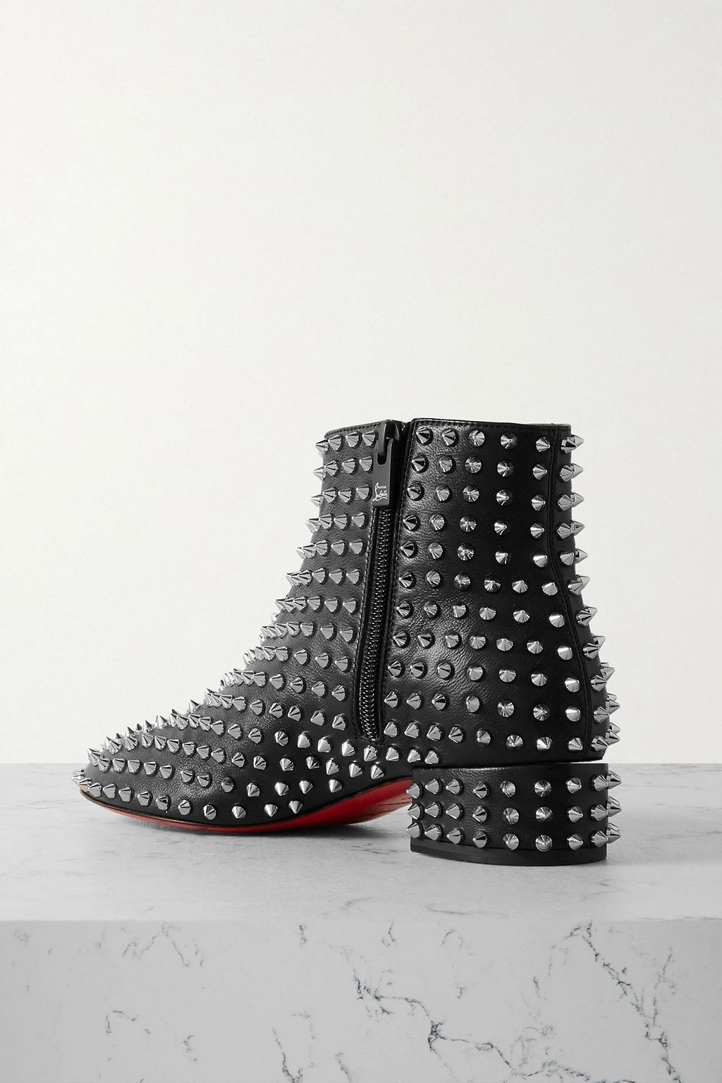 CHRISTIAN LOUBOUTIN Spikeasy studded leather ankle boots