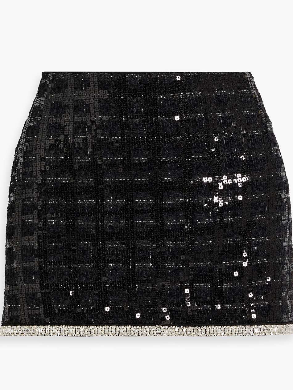 rubi embellished tweed mini skirt
